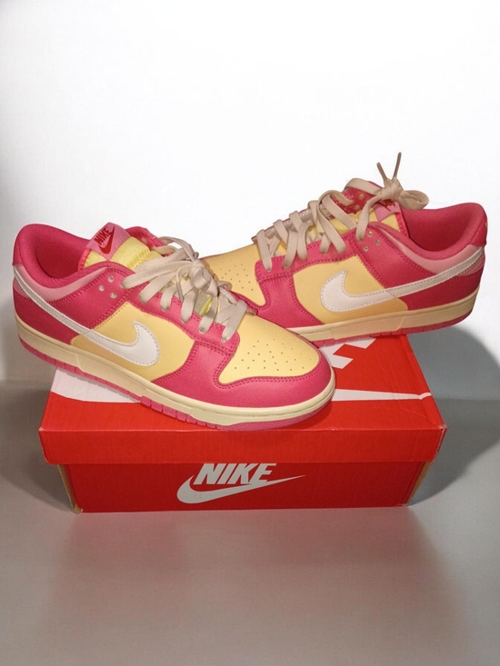Nike Shoes - Nike Women’s Low-Top Sneakers — Pink & Yellow with White Swoosh